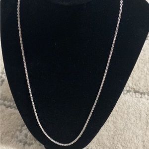Real 925 Sterling Silver Diamond Cut Rope Chain Made in Italy 2.0mm 24 inch